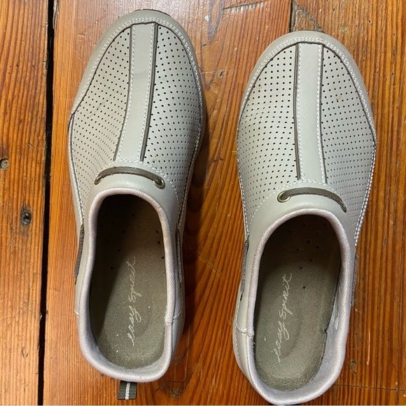 Easy Spirit Women's Triproute Clogs Size 8.5 WW Beige/Tan Leather Slip On Mule - Picture 13 of 13